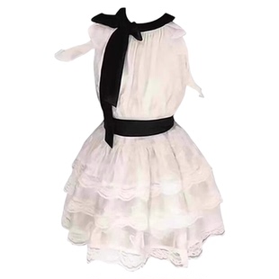 现货 自制新品天鹅之梦m大裙摆复古盛宴连衣裙甜美系带蕾丝娃娃裙