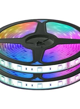 接入米家幻彩跑马led灯带电竞房洞洞板氛围灯24v客厅吊顶无主灯带