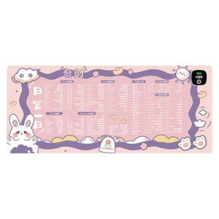 快捷键加热鼠标垫超大发热冬天暖桌垫办公室书桌面垫电脑写字暖手