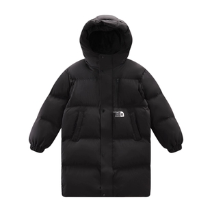 左西男童羽绒服冬季长款加厚2025新款儿童白鸭绒极寒黑金保暖外套