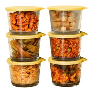 玻璃碗密封罐食品小保鲜盒冰箱装咸菜饭盒迷你泡菜罐子小号盒子