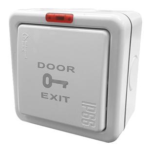 86型明装户外防水门禁开关出门按钮双控门铃开关自复位防雨电源盒