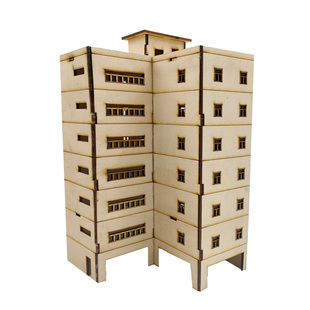 DIY手工沙盘建筑模型材料场景道具房屋城市学校办公楼房拼装模型