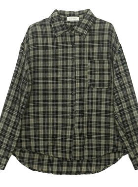 EverWear纯棉黑白格纹宽松衬衫