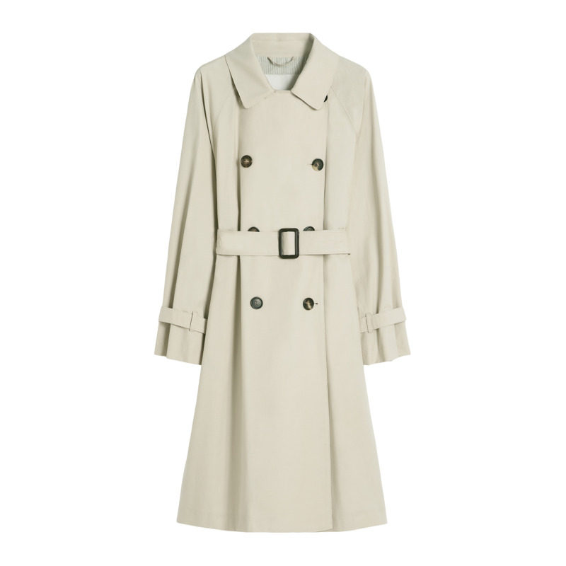 【甄选惠享】MaxMara 女装棉质混纺风衣外套9021026406&