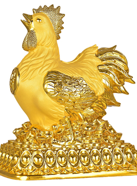 鑫源祥生肖鸡摆件金鸡存钱罐