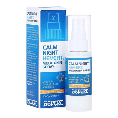 欧洲直邮德国药房HEVERT褪黑素1mg薄荷味助眠安睡睡眠嗓喷30ml