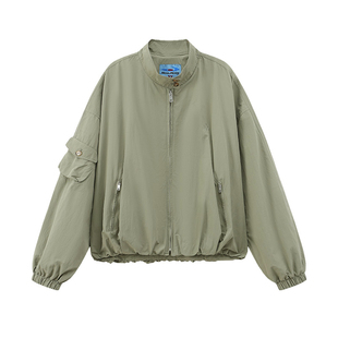 江南先生NewJNXS复古立领刺绣工装夹克春简约挺括宽松外套男女款