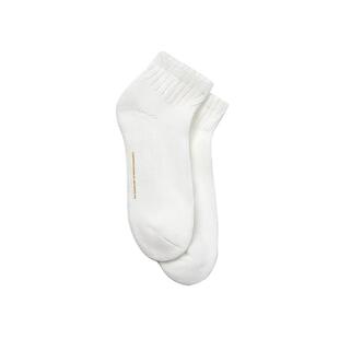 SEGUNDA+ 日本进口抗菌防臭吸汗白色高弹透气纯色加厚百搭中筒袜