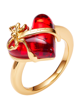 NJJewelry爱心丝带戒指