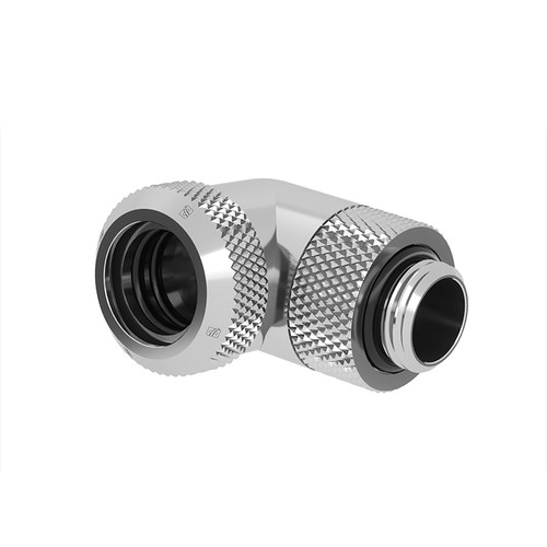 Barrow 黑/亮银 外径14mm 90度旋转硬管快拧接头 TWT90KND-K14