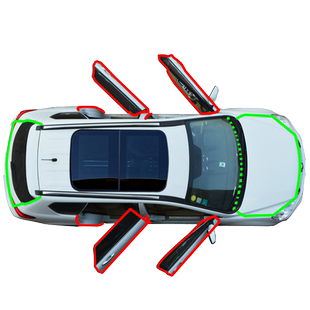 适用于雷克萨斯ES RX LS NX UXGS LM RZ汽车门防尘隔音改装密封条