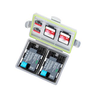 索尼相机电池收纳盒NP-FZ100适用a7m3 a7m4 a7s3 a7r3 a7c a7 a7r4 7rm3 a9m2 a7s3 a6600单反sony绿巨能SD卡