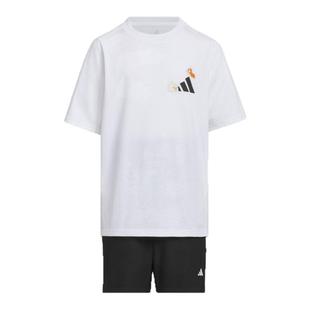 休闲短袖套装男女大童儿童夏季adidas阿迪达斯轻运动KC8468