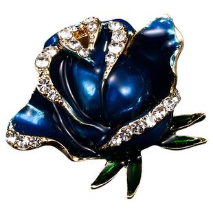 妖姬玫瑰胸针t恤毛衣防走光夏季连衣裙短袖领口v领胸花大气小别针