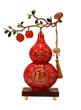 柿柿如意百福招财葫芦摆件装饰品