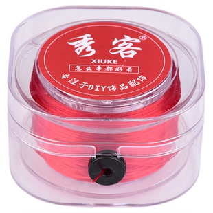 日本进口弹力线文玩手串弹力绳扁丝皮筋手绳耐磨牛筋盒装串珠子线