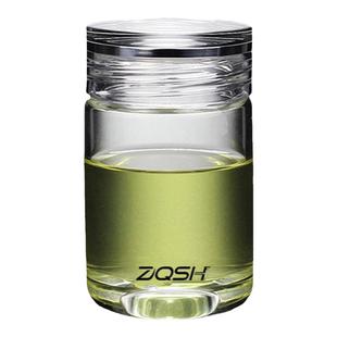 单层玻璃水杯透明盖迷你小巧喝水杯子牛奶杯咖啡杯特别好看随行