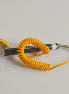 K型表面热电偶黄色弹簧线表面探头直柄式NR-81531B