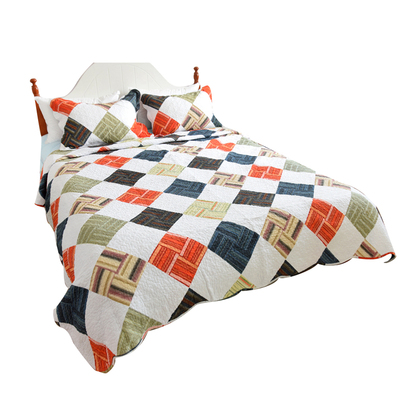 欧美纯棉夏凉三件套外贸单