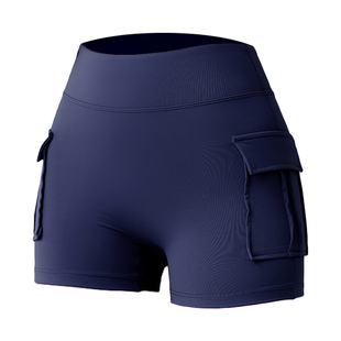 紧身提臀高弹运动短裤女款速干跑步健身裤三分裤高腰瑜伽裤春夏季