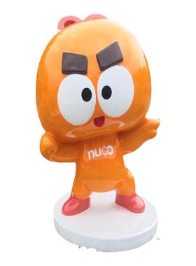 定制玻璃钢枇杷篮子公仔雕塑超大型艺术装饰品水果卡通玩偶摆件