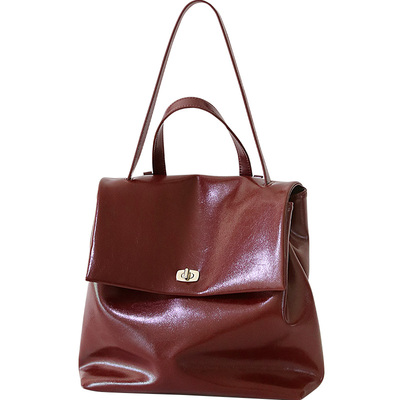 calypso真皮双肩包大容量可装A4