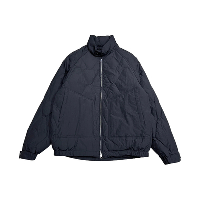 设计感绗线立领工装羽绒服男