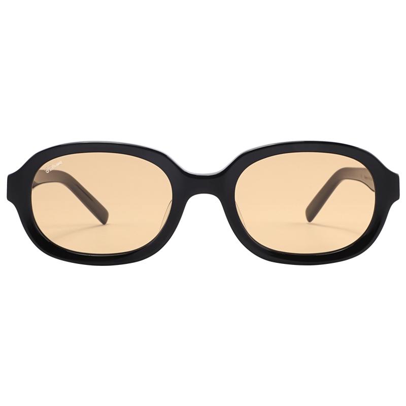 Fakeme 王楚然同款轻奢墨镜板材黑框太阳镜防紫外线 Brown rice