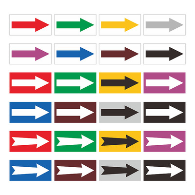 国标箭头反光膜管道标示贴