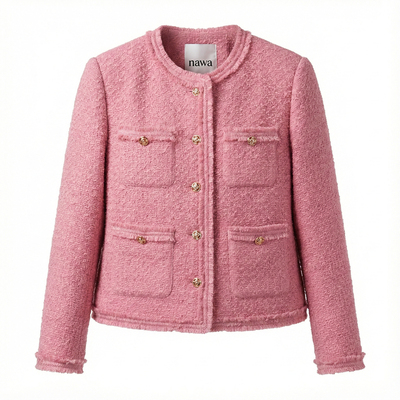 85鸭绒短款小香风羽绒服外套女