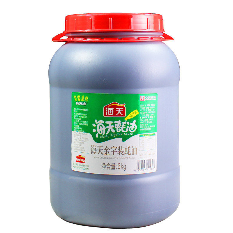 海天金字装蚝油6kg大桶耗油餐蚝油