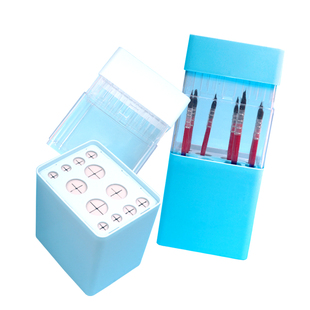 水彩画笔插笔晾笔架 画笔收纳盒 防尘透气倒立晾笔桶笔盒带硅胶垫固笔定位