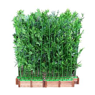 仿真竹子装饰假竹子隔断屏风加密塑料竹子室内仿真绿植物盆栽装饰