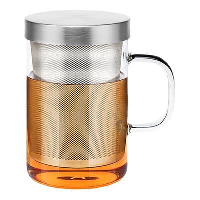 尚明耐热玻璃杯过滤带盖女士家用