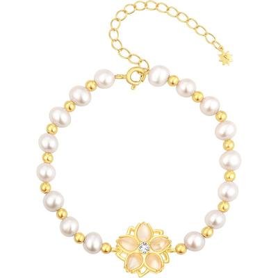 SIMPLEJOYS郁金香珍珠手链女