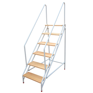 家用可折叠梯凳 楼梯踏步台阶梯凳 带扶手钢木阶梯凳 登高阶梯凳