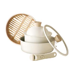 KIMSCOOK奶锅【拆卸变汤锅】宝宝辅食多功能锅煮泡面热牛奶不粘锅