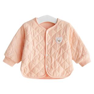 婴儿外套春秋冬薄夹棉宝宝棉衣男童棉袄女童棉服保暖冬装儿童上衣