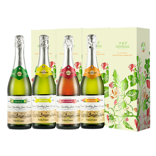 法国进口沃迪安无醇气泡酒750ml无酒精起泡酒苹果酒果酒甜礼盒装