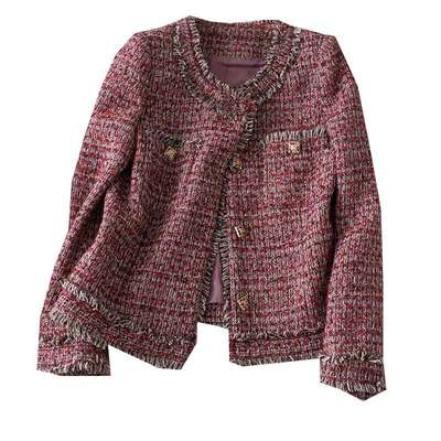 粗花呢西装外套设计感小众