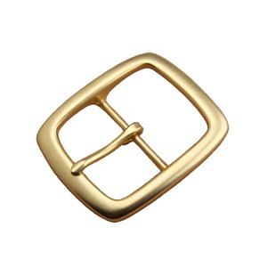 纯铜皮带扣实心黄铜针扣4.5cm日字扣休闲皮带扣手工皮带扣加宽