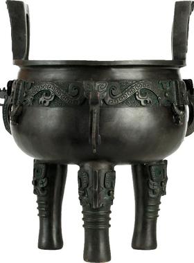 龙纹办公室招财工艺品青铜鼎