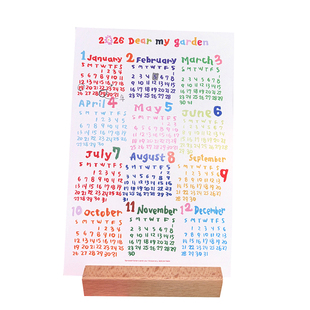 韩国2026年桌面小日历 插画文创 卡片形式可爱书桌台历新年礼物