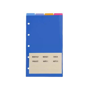 日本藤井Davinci达芬奇手帐内页替芯配件M5内芯纸活页本巴川纸Mini A8空白方格横线日程本手账专用纸配件垫板