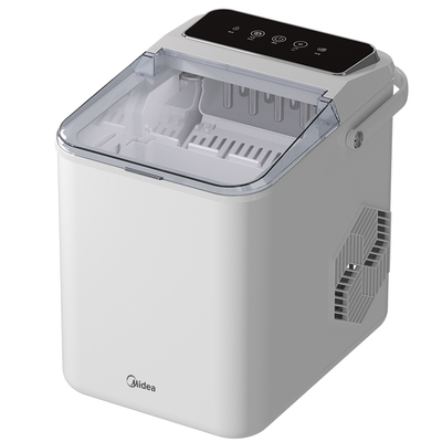 美的小型家用制冰机触控屏冰块冷柜机商用奶茶店出冰造冰机15KG