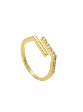 LAVLA几何带钻轻奢戒指女