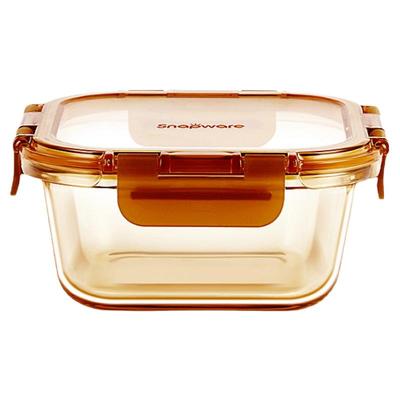 美国snapware琥珀色冷热便当盒