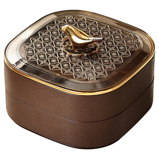 黛慕中古风干果盘果盘家用2026新款客厅干果盒瓜子盘零食盘糖果盒