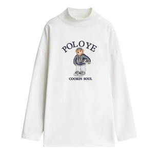 半高领德绒打底衫女士长袖T恤秋冬加绒中长款内搭2026新款小个子